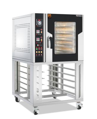 China High Efficinency 5 Tray Electric Bread Baking Convection Oven With Shelf Hot Air Circulation Oven for sale