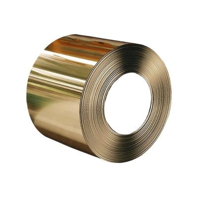 China Product 201 stainless steel decoration customization style 304 hairline surface finished Ti-gold PVD color stainless steel coil for sale for sale