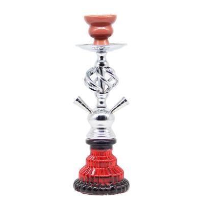 China Hot-selling Stock Shipping Shisha Colored Simple Double Tube Drop Style Glass Hookah Eco-friendly Recyclable for sale