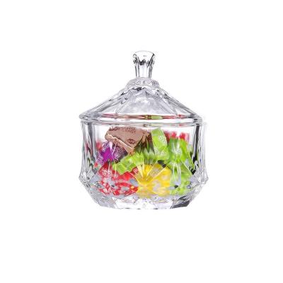 China Glass Candy Jars With Lid Eco - Friendly Vintage Candy Jars Glass For Wedding Decorative for sale