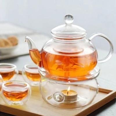 China Sustainable Tea Heater Glass Tea Set Heater Insulation Round Base Base for sale