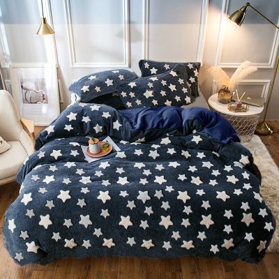 China PORTABLE polyester wholesale home textile king size bedclothesduvet cover flat sheet pillowcases for sale