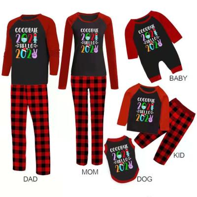 China 2022 New Arrival Breathable Child Christmas Pajamas Kids Sleepwear Family Set for sale