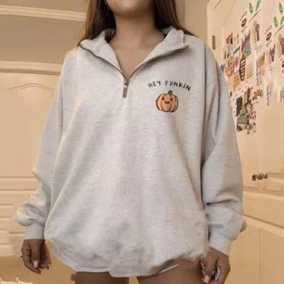 China Breathable Wholesale Low Price Long Sleeve Thicken Pullover Sweatshirt Print Woman Full Fashionable for sale