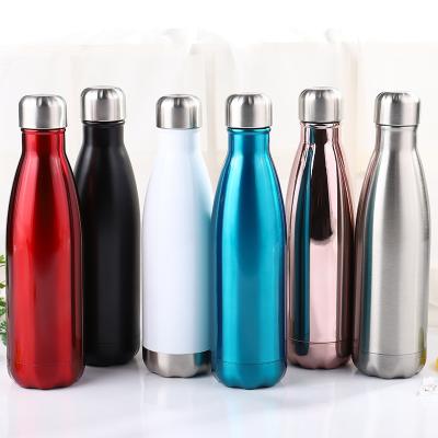 China PORTABLE Bright Color Stainless Steel Vacuum Cola Shape Double Walled Thermos Keeps 24 Hours 12 Hours Cold Sports Hot Leakproof Flask for sale