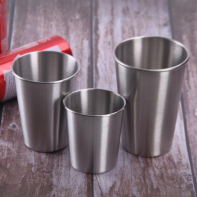 China Stainless Steel Disposable Multiple Pint Cup Portable Outdoor Travel Camping Mug Set Tumblers Single Wall Stackable Coffee Mug for sale