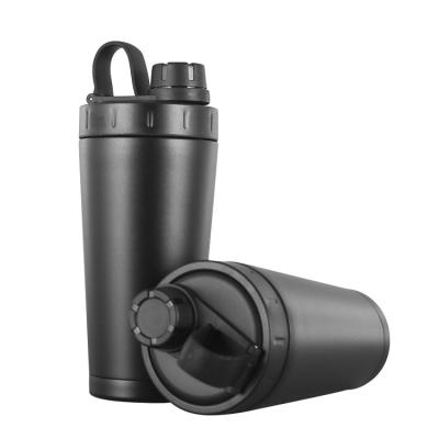 China PORTABLE Customize Logo Metal Double Wall Vacuum Insulated Outdoor Sport Mug Bottle 500ml/17oz For Exercise Training Workout for sale