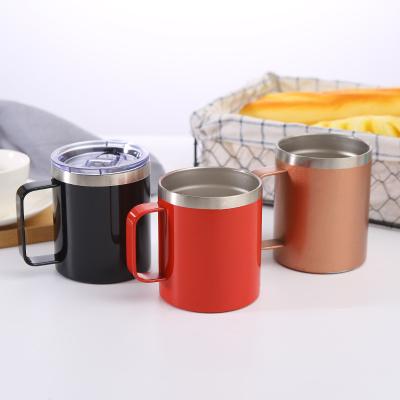 China Viable New 304 Stainless Steel Vacuum Elegant Simple Handle Thermos Cup Exquisite And Durable Mugs for sale