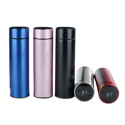 China PORTABLE Stainless Steel Smart Food Grade Water Bottle Customized Logo 16oz/18oz Temperature Upright Bottle for sale