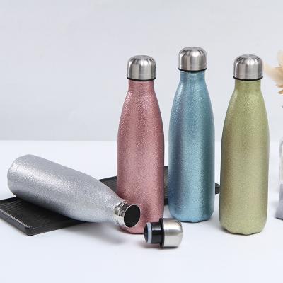 China Double Wall Diamon Thermos PORTABLE Vacuum Flask Insulated Outdoor Sports Drink Cola Shaped Stainless Steel Water Bottles Custom Logo for sale