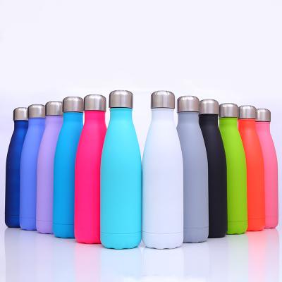 China PORTABLE Custom Sports Travel Bottle Vacuum Cola Shape Water Flask Double Wall Insulated Stainless Steel Water Bottle for sale