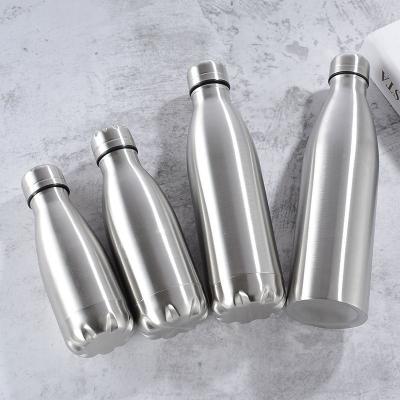 China PORTABLE 12oz/17oz/25oz/30oz Double Wall Stainless Steel Water Bottle Cola Shape Bottle Stainless Steel Insulated Cola Bottle for sale