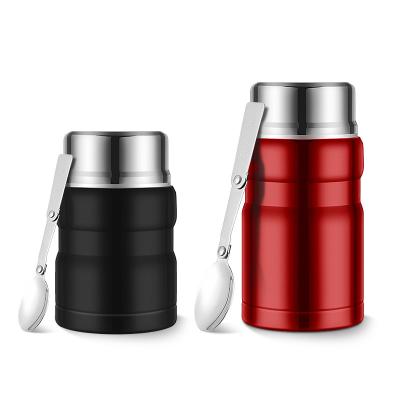 China Double wall stainless steel food jar large capacity PORTABLE vacuum insulated thermos jar unisex portable bottle for sale