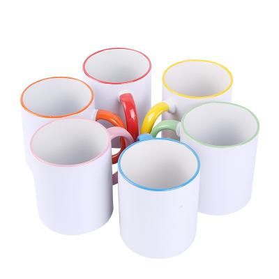 China Wholesale DIY Sublimation 11oz Sublimation White High Quality Custom Ceramic Mug Coffee Mug For Sublimation for sale