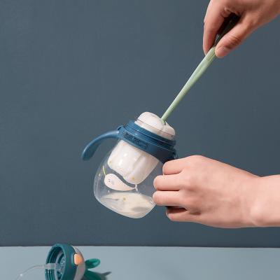 China Ceaning Sponge Water Bottle Reuseable Long Handle Falsk Bottle Brush Viable Retractable Soft Cup Long Cup For Baby Milk Bottle for sale