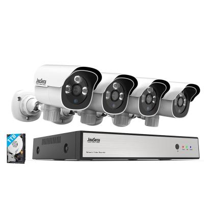 China 5mp 8ch Poe Security Camera System With 4pcs Ip Surveillance Camera 8ch 4kh.265+ Poe Nvr Poe System en venta