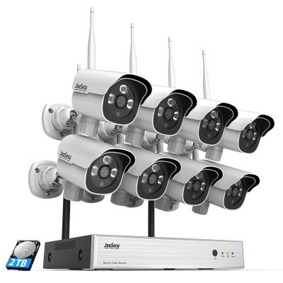 China 1080P H.265 8 Channel Home Security Camera System Wireless Security Camera Motion Detection System for sale