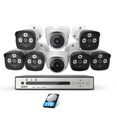 China Wired 2Mp Waterproof Ahd Camera Dvr Kit 8Chs 5Mp Dvr Security Camera System Cctv For Home Garage Yard for sale