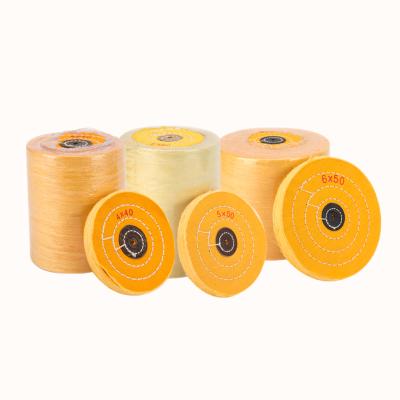 China Dental Yellow Cloth Fiber Dental Yellow Cloth Cotton Lab Dental Polishing Polishing Polishing Wheel for sale