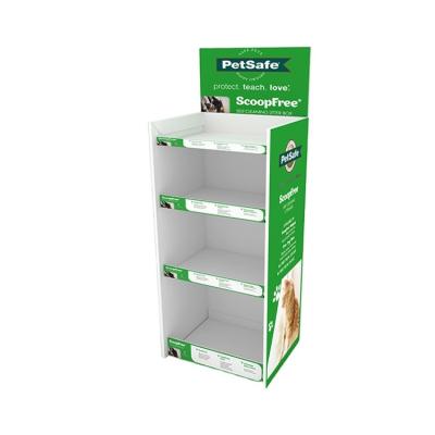 China Customized Style For You Custom Support OEM ODM Pet Store Display Units 4 Layers Dog Food Product Display Stands for sale