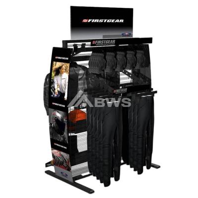 China Customized Style For You Custom Design Stainless Steel Clothing Display Stands Clothing Store Pants Show Furniture for sale