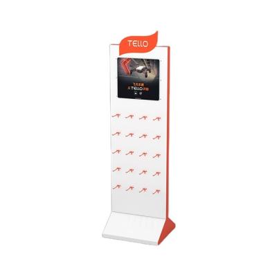 China Customized Style For You Shop Custom Commercial Freestanding Pegboard Double Sides Mobile Phone Display Holder Accessory Holder for sale