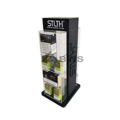 China Customized Style For You Custom Countertops Double Sided Acrylic Display Showcase Store Cigarette Display Cases for sale