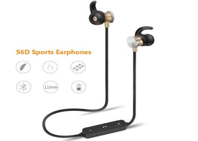 China S6D Bluetooth Earphones Wireless Stereo In-Ear Earbuds Handfree Sports Headsets Earpieces with Microphone for Smartphone for sale