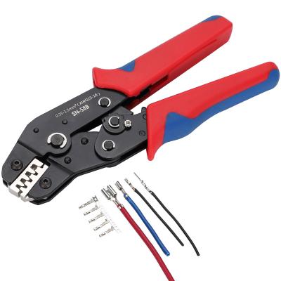 China Crimping Crimp Wire Ferrules Sawtooth Ratchet Crimping Set Wire Terminal Crimper for sale