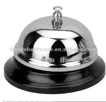 China Colorful Iron Metal Table Bell Serving Bell Dinner Table for sale