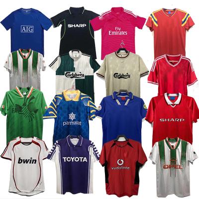 China Quick-drying quality retro thailand soccer jersey custom football jersey shirt 1994 2004 2002 86 84 for sale