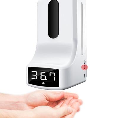 China Foam Automatic Soap Dispenser K9pro Non Touch Thermometer Temperature Detector Measuring Instrument Gel Liquid Soap Dispenser for sale