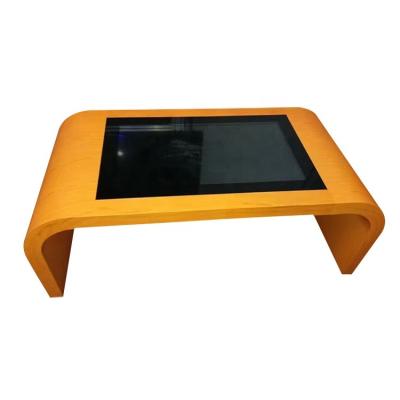 China Aluminum Alloy Professional Manufacturer 55 Inch Indoor Smart Interactive Tea Table Touch Screen With Windows System for sale