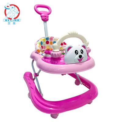 China Plastic Round Baby Walker Baby Walker Tricycle New Walker Stroller Toddler Walkers Music BLM Cartoon Models for sale