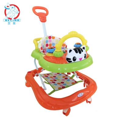 China BLM Adjustable Merchants Merchandise Amusement Park Anti Fall Colorful Hand Push Rotating Eight Wheel Stroller for sale