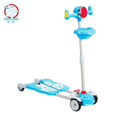 China Durable BLM New Model Mini Scooter With LED Lights For Cheap Price And High Quality Soft 3 Wheeler Kids Scooter for sale