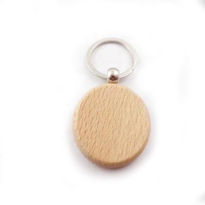 China Simple Metal Mute Key Wooden Chain - Wooden Key Chain Ring-Engraved Key Chain for sale