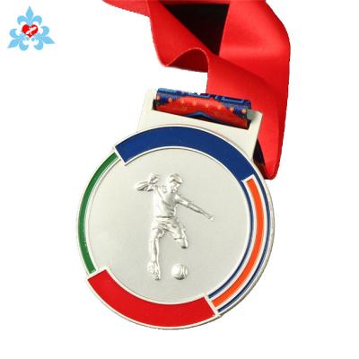 China China Custom Design Your Own Custom White Gold 3D Zinc Alloy Metal Medals for sale