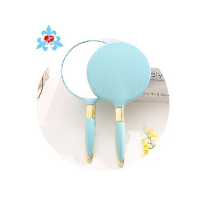 China New Style Magnifying Custom Simple Girl's Gift Hand Held Makeup Mirror Hand Held Mirror for sale