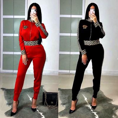 China New Style Women Clothing Fashion QUICK DRY Casual Zipper Pants Life Buzz L5115 Long Sleeves 2 Piece Set Suit for sale