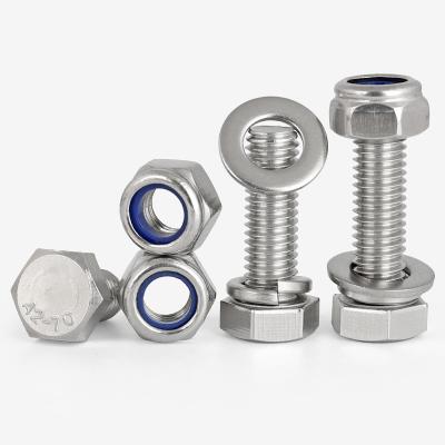 China M3M4M5M6 304 Stainless Steel External Hex Screw Nut Set Locking Security Bolts for sale