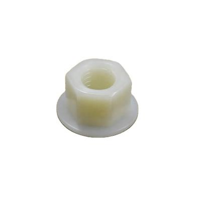 China Automobile Industry Metric Injection Colored M12 Screw Nylon Nut Hex Plastic Flange Nut for sale