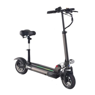 China 500w 800w unisex foldable fast electric scooter 2 wheel 10 wheel electric scooter adult with led light for sale