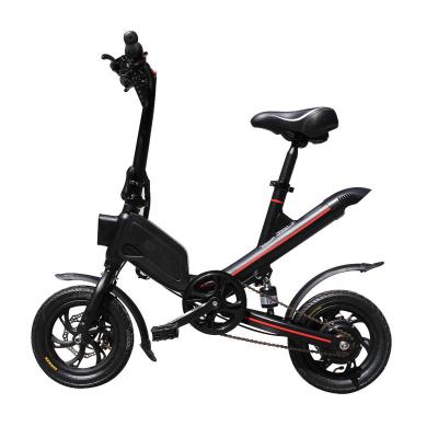 China Popular Wholesale Cheap Folding Electric Bike From China Aluminum Alloy 12 Inch Mini Tire Kids Adult Electric Bicycle for sale