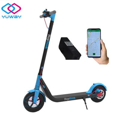 China Unisex 350w IP66 2g/4g Battery IP66 2g/4g Waterproof Solid Tire Sharing GPS Electric Scooter 8.5 Inch Sharing Electric Kick Gps Scooter for sale