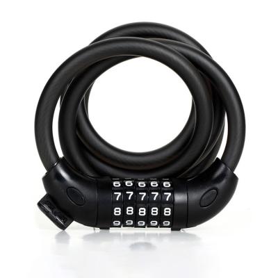 China Ready To Board Outdoor Anti-theft Scooter Lock 5 Digit Scooter Lock Bicycle Brake Code Wire Digital Electric Rope Lock for sale