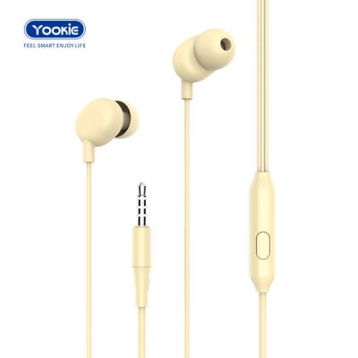 China 1.2m Perfect Sound Funky High Fidelity 3.5mm Earphone With MIC Wired Headset Earpiece for sale