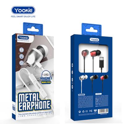 China Perfect Sound YOOKIE Earphone, In-Ear Headphones with Universal MIC, USB C Wired Earphone for Samsung for sale