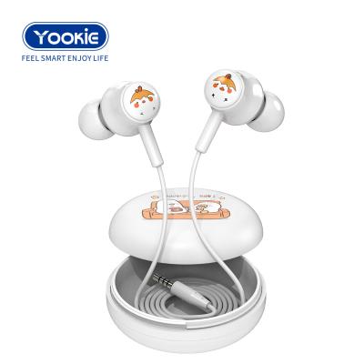 China Yookie Perfect In-Ear Earphone 3.5mm Portable Low Noise Earphone Wired Wired Earphone With MIC for sale