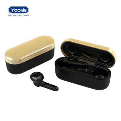 China Fingerprint contact + wireless auricularess single ear headphones / tws earbuds earphone binaural mode for cellphones for sale